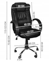 Biroja krēsls Chrome Tilt, melna cena un informācija | Biroja krēsli | 220.lv