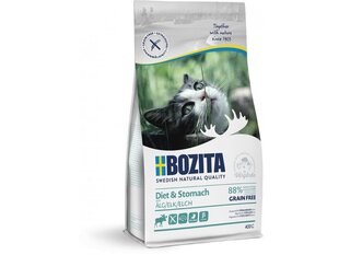 Bozita Feline Grain Free Diet & Stomach - sausā barība kaķiem 400g cena un informācija | Sausā barība kaķiem | 220.lv