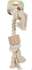 ZOLUX WILD GIANT A rope toy, 2 knots, with a wooden disc цена и информация | Игрушки для собак | 220.lv