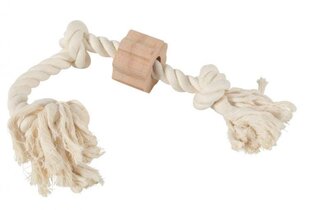 ZOLUX WILD A rope toy, 3 knots, with a wooden disc цена и информация | Игрушки для собак | 220.lv