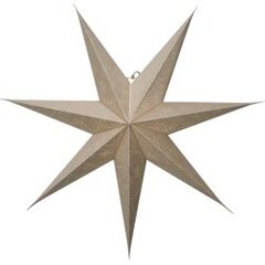 Papīra zvaigzne karināma zelta 75x75cm Decorus 501-38 cena un informācija | Ziemassvētku dekorācijas | 220.lv