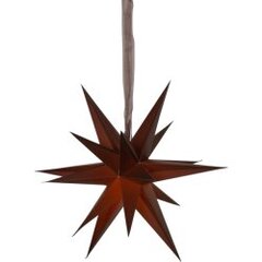 Papīra zvaigzne brūna ar 3D efektu December 501-92 cena un informācija | Ziemassvētku dekorācijas | 220.lv
