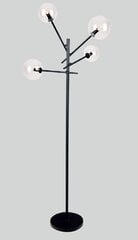 Stāvlampa Maxlight Lollipop kolekcija melnā krāsā ar stikla kupoliem 4xG9 F0051 цена и информация | Торшеры | 220.lv