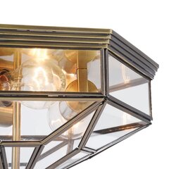Griestu lustra Maytoni House bronzas rāmis ar stikla plafonu H356-CL-03-BZ cena un informācija | Griestu lampas | 220.lv