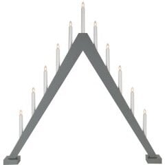 Подсвечник деревянный треугольный серый 33W 78x79 см, Trill 212-28 Candlestick цена и информация | Подсвечники, свечи | 220.lv