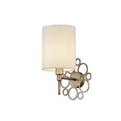 Sienas lampa Maytoni House zelta krāsā ar baltu abažūru H007WL-01G cena un informācija | Sienas lampas | 220.lv