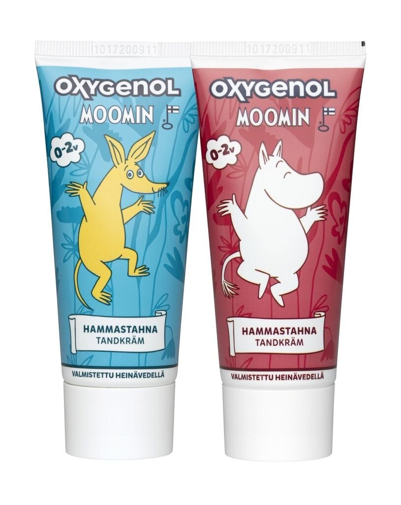 Bērnu zobu pasta Muumi Oxygenol (0-2 g) 50 ml цена и информация | Bērnu kosmētika, līdzekļi jaunajām māmiņām | 220.lv