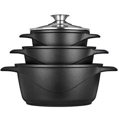 Smile MGK-18 soup pot Black Aluminium цена и информация | Кастрюли, скороварки | 220.lv