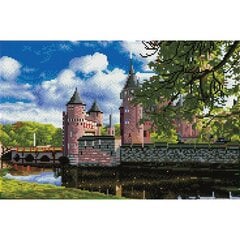 Алмазная мозаика Средневековый замок Де Хаар Голландия, 34.5 x 52 цена и информация | Алмазная мозаика | 220.lv