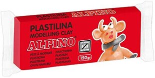 Пластилин ALPINO, 150 г, красный цена и информация | Канцелярия | 220.lv