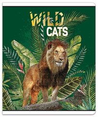 Тетрадь (широкая) A5, 48 л, 80 г, в клеточку, Wild Cats цена и информация | Канцелярия | 220.lv