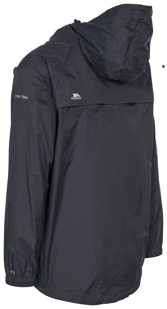 Virsjaka vīriešiem Trespass Qikpac Jacket Packaway JKT TP76, melna цена и информация | Vīriešu virsjakas | 220.lv