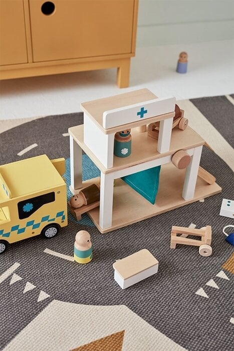 Bērnu koncepcija Koka slimnīca cena un informācija | Rotaļlietas zīdaiņiem | 220.lv