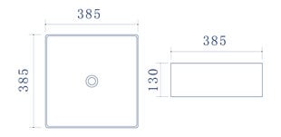 Раковина  Hestia  390*390*130 mm цена и информация | Раковины | 220.lv