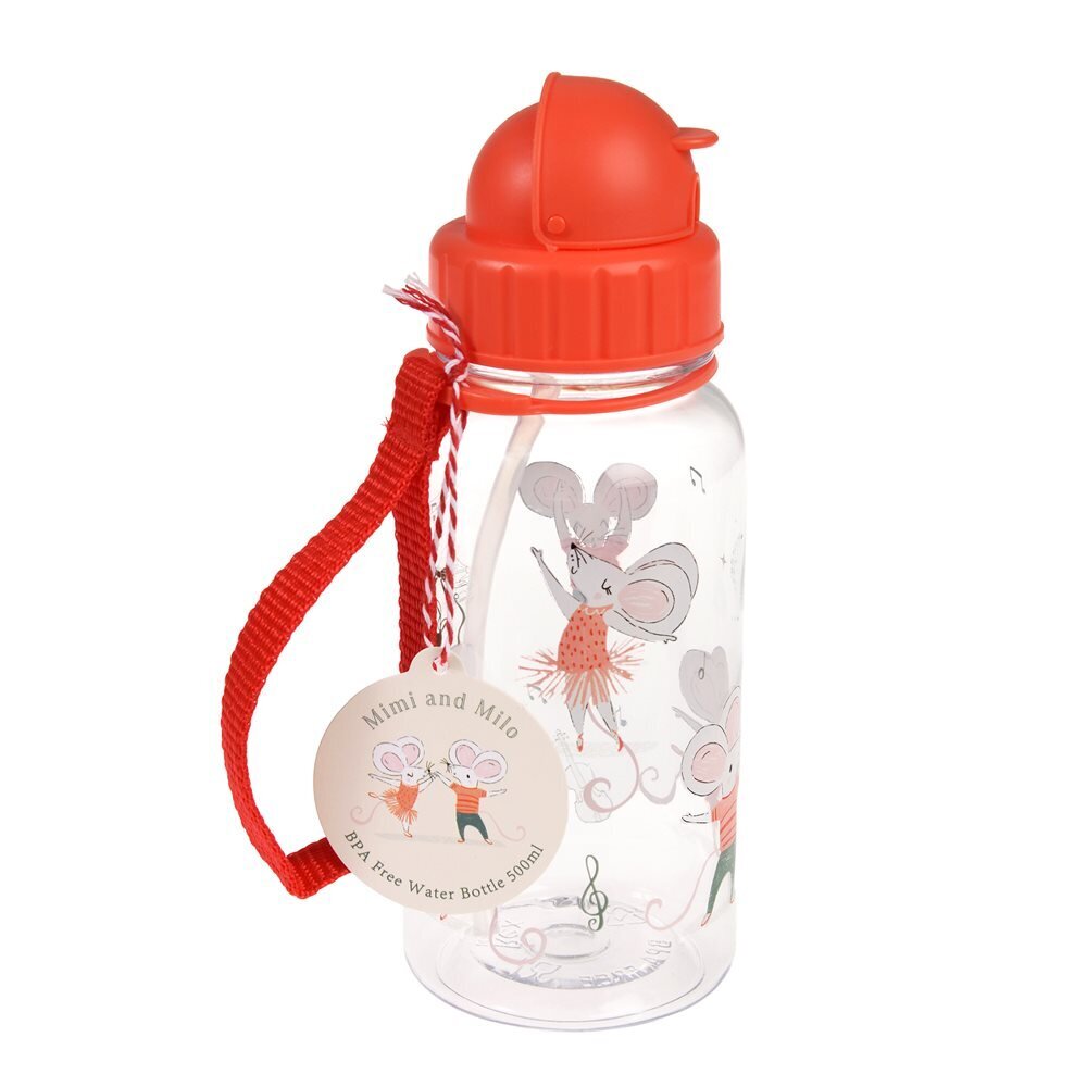 Bērnu ūdens pudele ar salmiņu Rex London Mimi and Milo, 500 ml cena un informācija | Ūdens pudeles | 220.lv