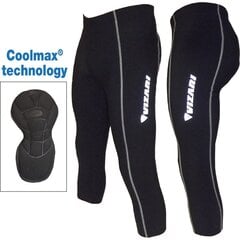 Велосипедные брюки для женщин Vizari 3/4, размер XS, чёрные цена и информация | Одежда для велосипедистов | 220.lv