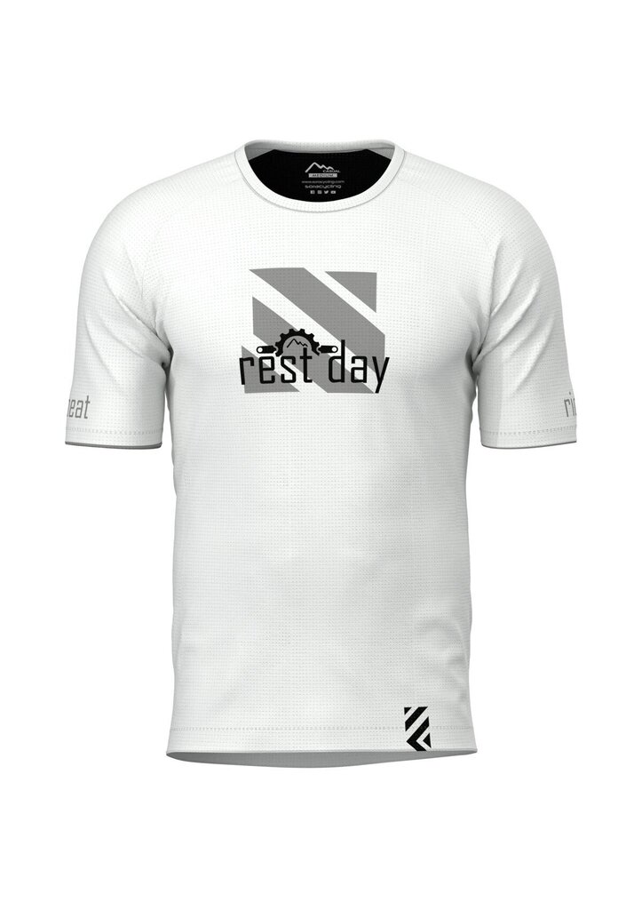 Vasaras T-krekls Rest Day - White Casual cena un informācija | Vīriešu T-krekli | 220.lv