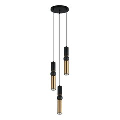 Piekaramā lampa PND-14290-3-BK-BRO cena un informācija | Lustras | 220.lv