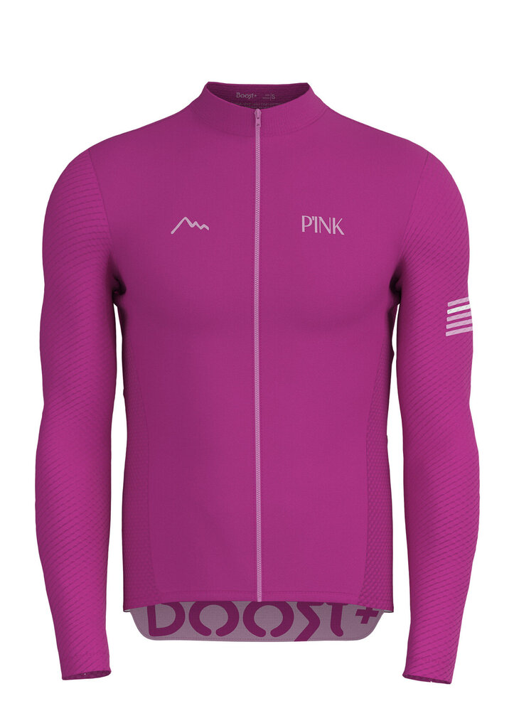 Riteņbraukšanas T-krekls ar garām piedurknēm Pink Boost+ 2.0 цена и информация | Velo apģērbs | 220.lv