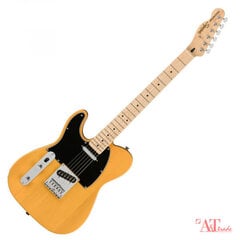 Fender Squier Affinity Series Telecaster MF kreiļu elektriskā ģitāra (Butterscotch blonde) cena un informācija | Ģitāras | 220.lv