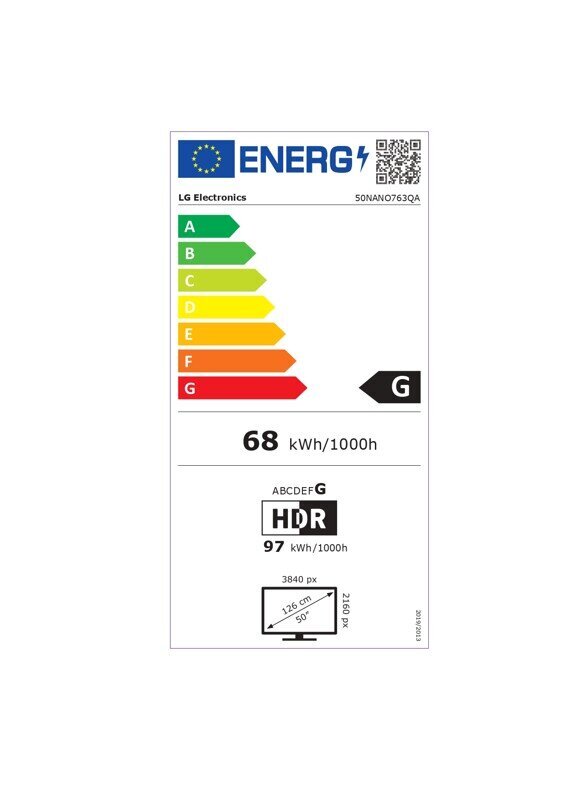 LG 50NANO763QA cena un informācija | Televizori | 220.lv