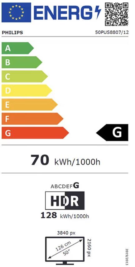 Philips 50PUS8807/12 cena un informācija | Televizori | 220.lv