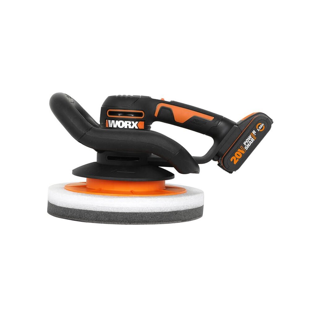 WORX WX856 Cordless polisher 254 mm 20V 2Ah Black, Orange cena un informācija | Slīpmašīnas | 220.lv