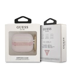 Guess TPU AirPods 3 Pink цена и информация | Аксессуары для наушников | 220.lv