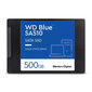 SSD diskdziņš|WESTERN DIGITAL|Blue SA510|500GB|SATA 3.0|rakstīšanas ātrums 510 MB/sec|lasīšanas ātrums 560 MB/sec|2,5"|TBW 200 TB|MTBF 1750000 stundas цена и информация | Iekšējie cietie diski (HDD, SSD, Hybrid) | 220.lv