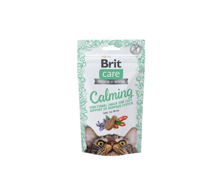 Brit Care Cat Snack Calming gardumi kaķiem 50g cena un informācija | Gardumi kaķiem | 220.lv