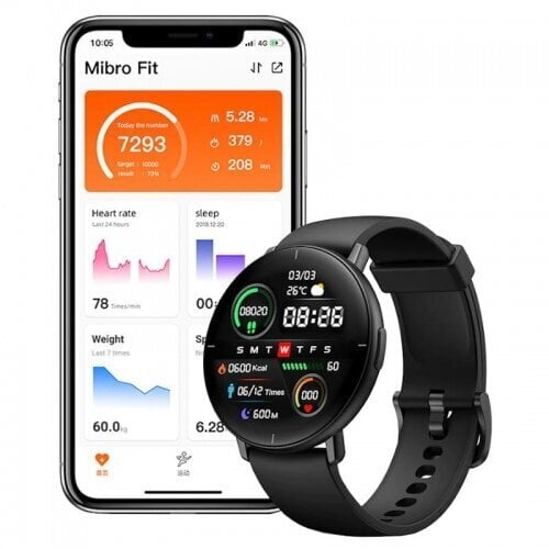 Xiaomi MiBro Lite viedpulkstenis, melns цена и информация | Viedpulksteņi (smartwatch) | 220.lv