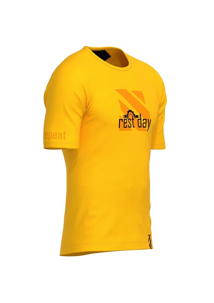 Vasaras T-krekls Rest Day - Yellow Casual cena un informācija | Vīriešu T-krekli | 220.lv