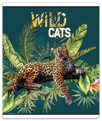 Тетрадь (широкая) A5, 48 л, 80 г, в линейку, Wild Cats цена и информация | Канцелярия | 220.lv