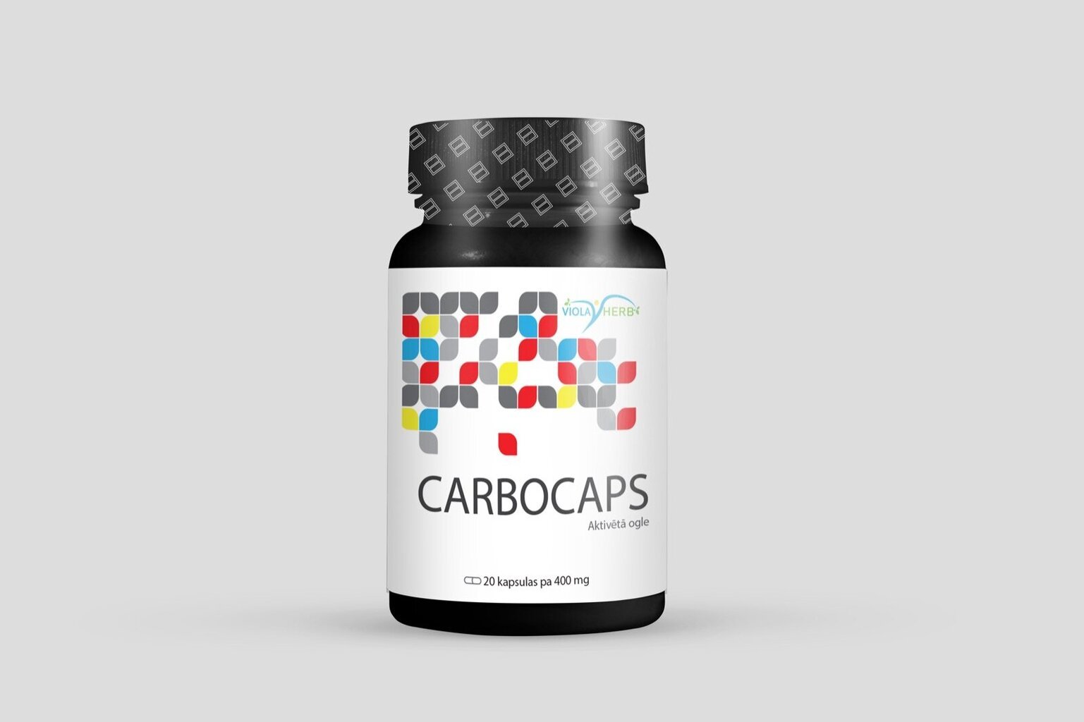 Uztura bagātinātājs CARBOCAPS (aktivētā ogle) kaps., 20gb. pa 400mg cena un informācija | Vitamīni, preparāti, uztura bagātinātāji labsajūtai | 220.lv