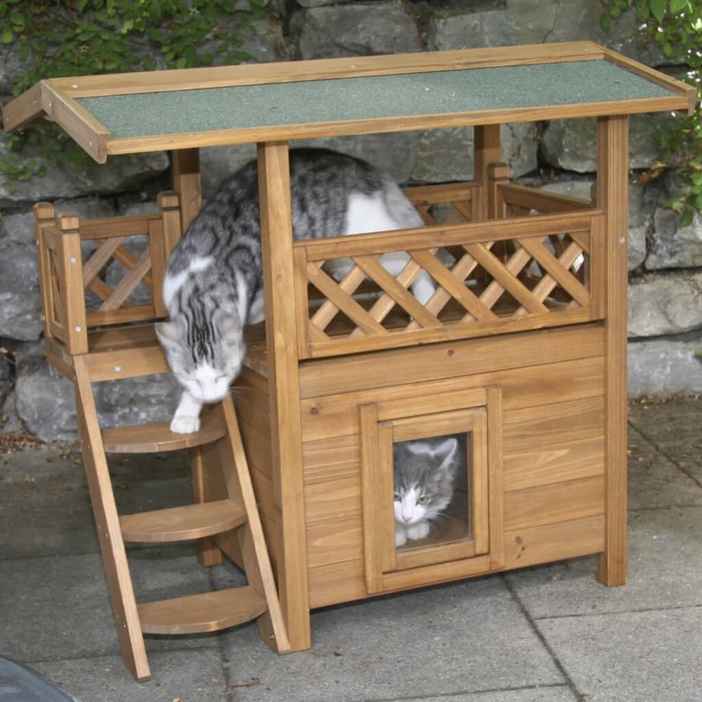 Kerbl kaķu māja Lodge, 77x50x73 cm cena un informācija | Kaķu mājas, nagu asināmie | 220.lv