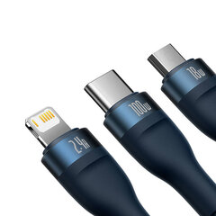 Baseus Flash Series, USB-C/Micro USB/Lightning, 1.2 m cena un informācija | Kabeļi un vadi | 220.lv