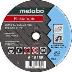 Диск для резки по металлу Metabo Flexiarapid Inox цена и информация | Запчасти для садовой техники | 220.lv