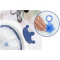 Saliekamā bērnu vanna ar spilvenu balta un zila cena un informācija | Mazuļa mazgāšana | 220.lv