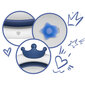 Saliekamā bērnu vanna ar spilvenu balta un zila cena un informācija | Mazuļa mazgāšana | 220.lv