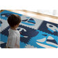 Putuplasta paklājiņš - puzle, 180x180cm., 9gab., zils цена и информация | Attīstošie paklājiņi | 220.lv