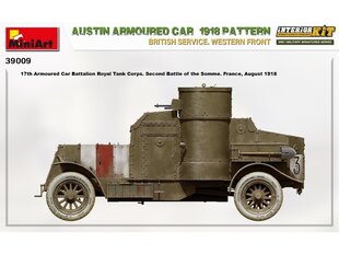 Līmējams modelis MiniArt Austin Armoured Car 1918 Pattern. British Service. Western Front . Interior Kit 1/35 цена и информация | Склеиваемые модели | 220.lv