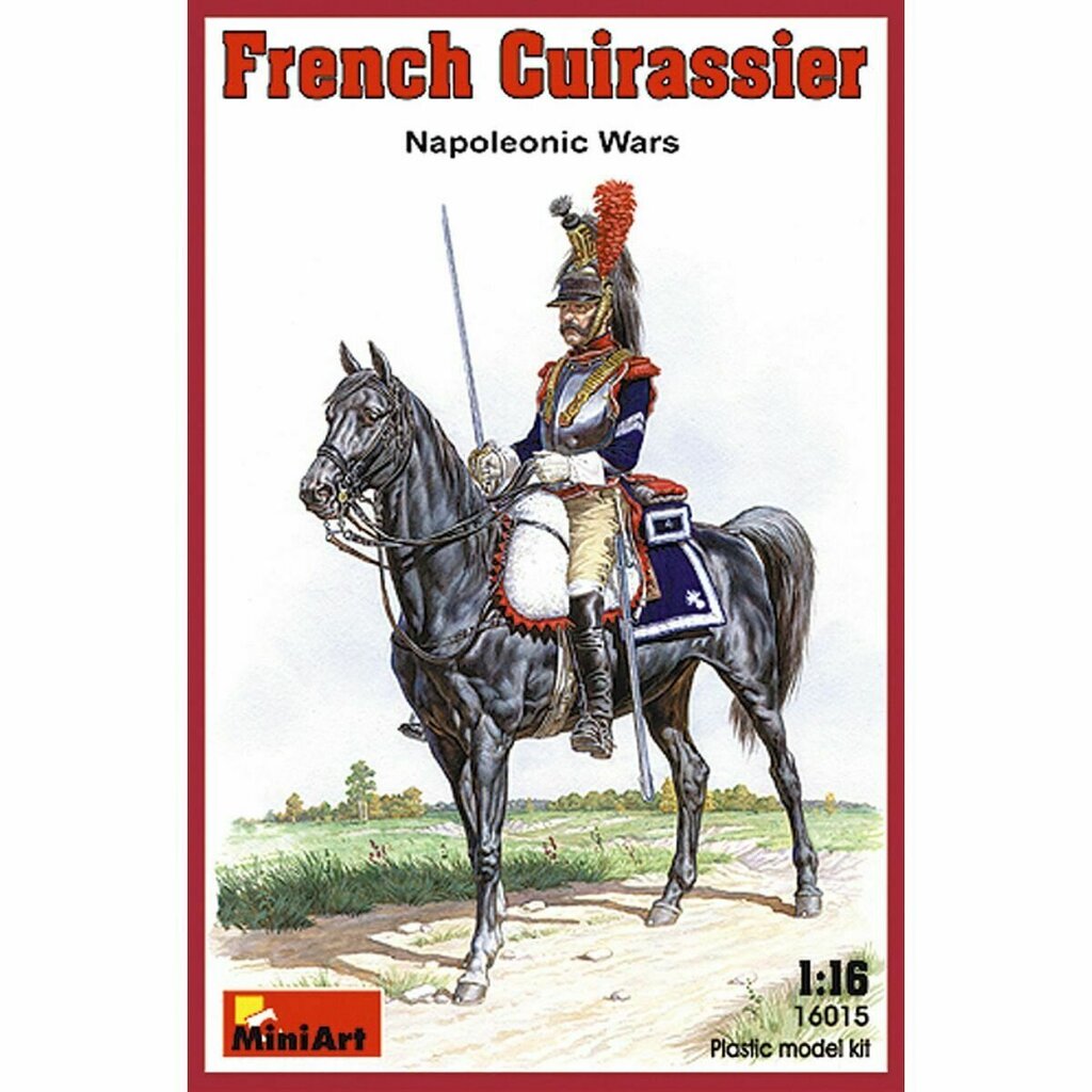 Līmējams modelis MiniArt 16015 French Cuirassier. Napoleonic Wars. 1/16 cena un informācija | Līmējamie modeļi | 220.lv