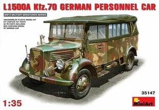 Līmējams modelis MiniArt 35147 L1500A (Kfz.70) German Personnel Car 1/35 цена и информация | Склеиваемые модели | 220.lv