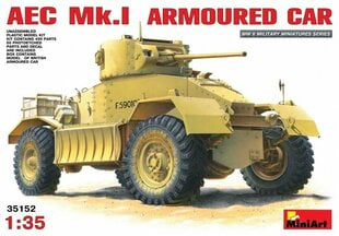Līmējams modelis MiniArt 35152 AEC Mk 1 Armoured Car 1/35 cena un informācija | Līmējamie modeļ | 220.lv