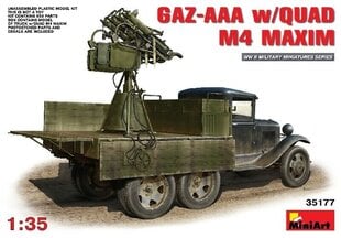Сборная модель MiniArt - GAZ-AAA w/QUAD M4 MAXIM, 1/35, 35177 цена и информация | Склеиваемые модели | 220.lv