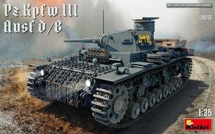 Līmējams modelis MiniArt 35213 Pz.Kpfw.III Ausf. D/B 1/35 cena un informācija | Līmējamie modeļi | 220.lv