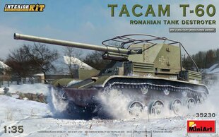 Сборная модель MiniArt - TACAM T-60 Romanian Tank Destroyer Interior included, 1/35, 35230 цена и информация | Склеиваемые модели | 220.lv