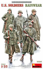 Сборная модель MiniArt - U.S. Soldiers Rainwear WW II Military Miniatures, 1/35, 35245 цена и информация | Склеиваемые модели | 220.lv