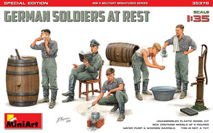 Līmējams modelis MiniArt 35378 GERMAN SOLDIERS AT REST. SPECIAL EDITION 1/35 cena un informācija | Līmējamie modeļi | 220.lv