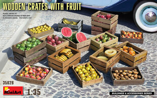 Līmējams modelis MiniArt 35628 Wooden Crates with Fruit 1/35 cena un informācija | Līmējamie modeļi | 220.lv